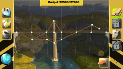 Screenshot of the application Bridge Constructor - #2