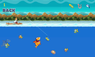 Screenshot of the application Playing fishing on the lake - #1