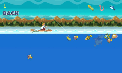Screenshot of the application Playing fishing on the lake - #2