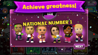 Screenshot of the application Band Stars - #4