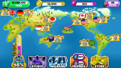 Screenshot of the application Band Stars - #5