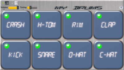 Screenshot of the application My Drums - #1