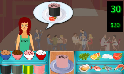 Screenshot of the application Sushi Bar - #1