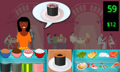 Screenshot of the application Sushi Bar - #3