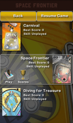 Screenshot of the application Pinball Deluxe - #4