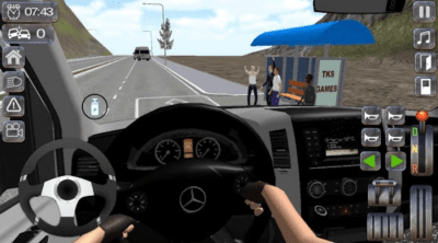 Screenshot of the application Minibus Sprinter Passenger Game 2019 - #3