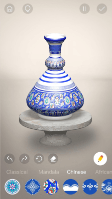 Screenshot of the application Pottery.ly 3D - three-dimensional relaxing pottery - #3