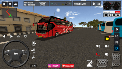 Screenshot of the application IDBS Bus Simulator - #2