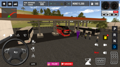 Screenshot of the application IDBS Bus Simulator - #3
