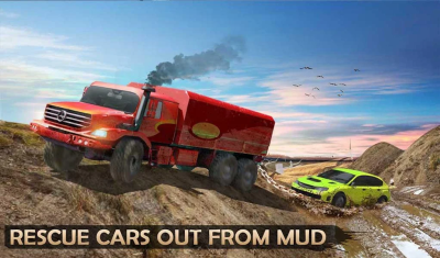 Screenshot of the application Extreme Offroad Mud Truck Simulator 6x6 Spin Tires - #1