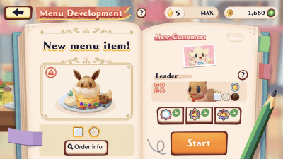Screenshot of the application Pokemon Cafe Mix - #5