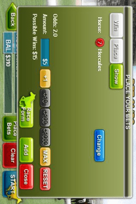 Screenshot of the application Virtual Horse Racing 3D - #4