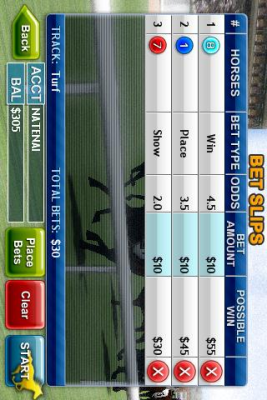 Screenshot of the application Virtual Horse Racing 3D - #5