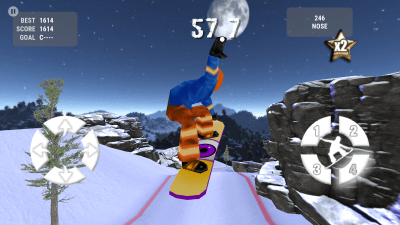 Screenshot of the application Crazy Snowboard - #2