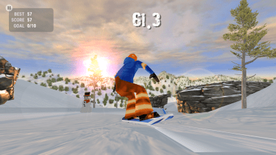 Screenshot of the application Crazy Snowboard - #3