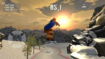 Screenshot of the application Crazy Snowboard - #6