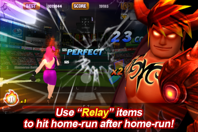 Screenshot of the application LINE Homerun Battle Burst - #3