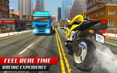 Screenshot of the application Highway Rider Bike Racing: Crazy Bike Traffic Race - #1