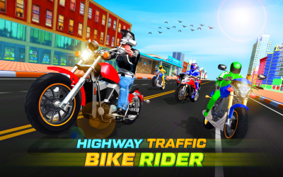 Screenshot of the application Highway Rider Bike Racing: Crazy Bike Traffic Race - #5
