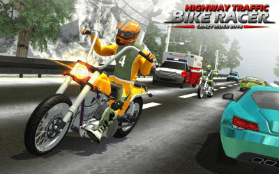 Screenshot of the application Highway Rider Bike Racing: Crazy Bike Traffic Race - #6