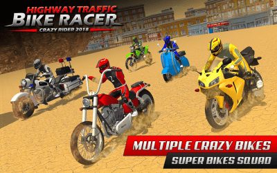 Screenshot of the application Highway Rider Bike Racing: Crazy Bike Traffic Race - #7