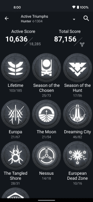 Screenshot of the application Destiny 2 Companion - #7