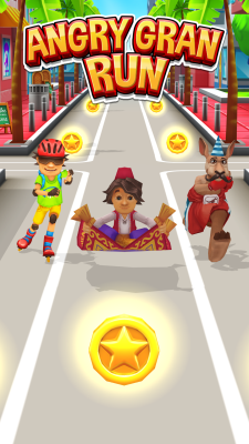 Screenshot of the application Angry Gran Run - #4