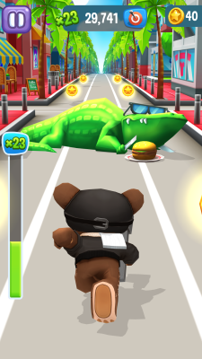 Screenshot of the application Angry Gran Run - #5