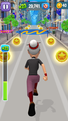 Screenshot of the application Angry Gran Run - #8