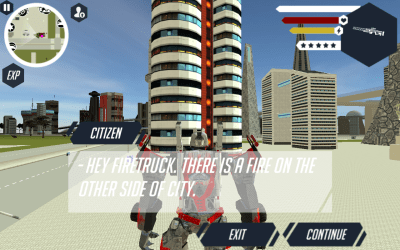 Screenshot of the application Robot Firetruck - #2