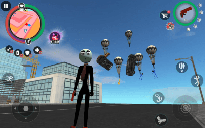 Screenshot of the application Stickman Rope Hero 2 - #4