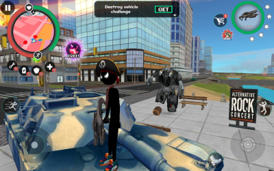 Screenshot of the application Stickman Rope Hero 2 - #6