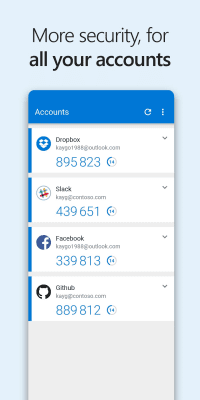 Screenshot of the application Microsoft Authenticator - #4