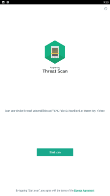 Screenshot of the application Kaspersky Threat Scan - #1