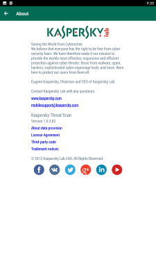 Screenshot of the application Kaspersky Threat Scan - #4