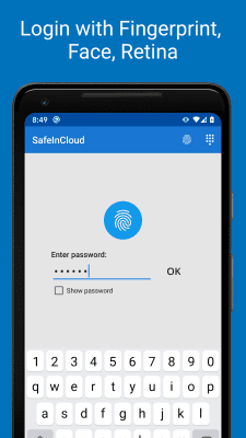 Screenshot of the application SafeInCloud Password Manager - #1