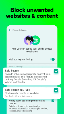 Screenshot of the application SafeKids Parental Control - #4