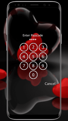 Screenshot of the application Heart Lock Screen - #2
