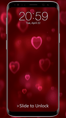 Screenshot of the application Heart Lock Screen - #3