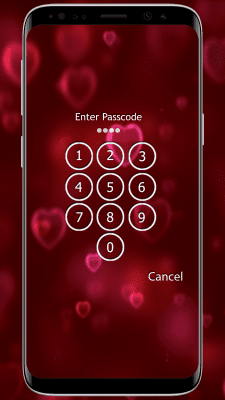 Screenshot of the application Heart Lock Screen - #4