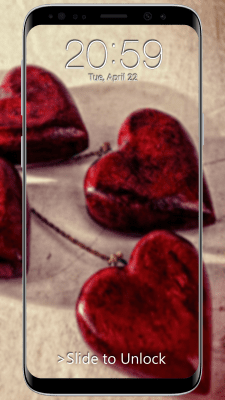 Screenshot of the application Heart Lock Screen - #5