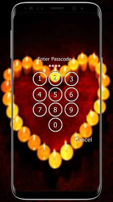 Screenshot of the application Heart Lock Screen - #8