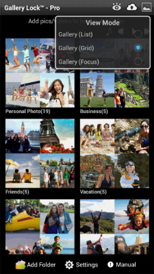 Screenshot of the application Gallery Lock (Hide pictures) - #2