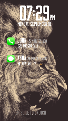 Screenshot of the application Keypad lock screen - #5