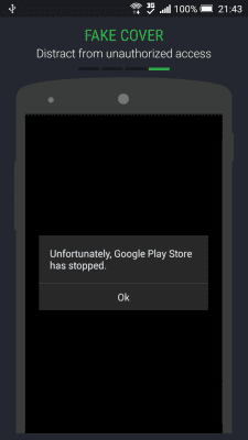 Screenshot of the application Lockdown Locking the application - #4