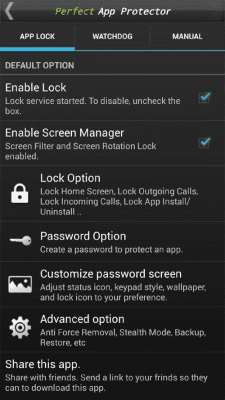 Screenshot of the application Perfect AppLock(App Protector) - #4