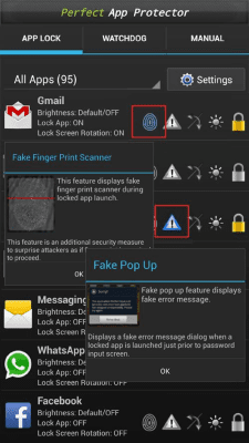 Screenshot of the application Perfect AppLock(App Protector) - #6