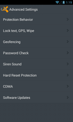 Screenshot of the application Anti-Theft (rooting) - #6