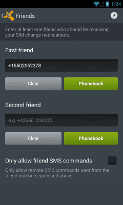 Screenshot of the application Anti-Theft (rooting) - #8
