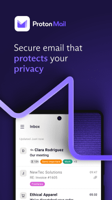 Screenshot of the application ProtonMail - Encrypted Email - #1